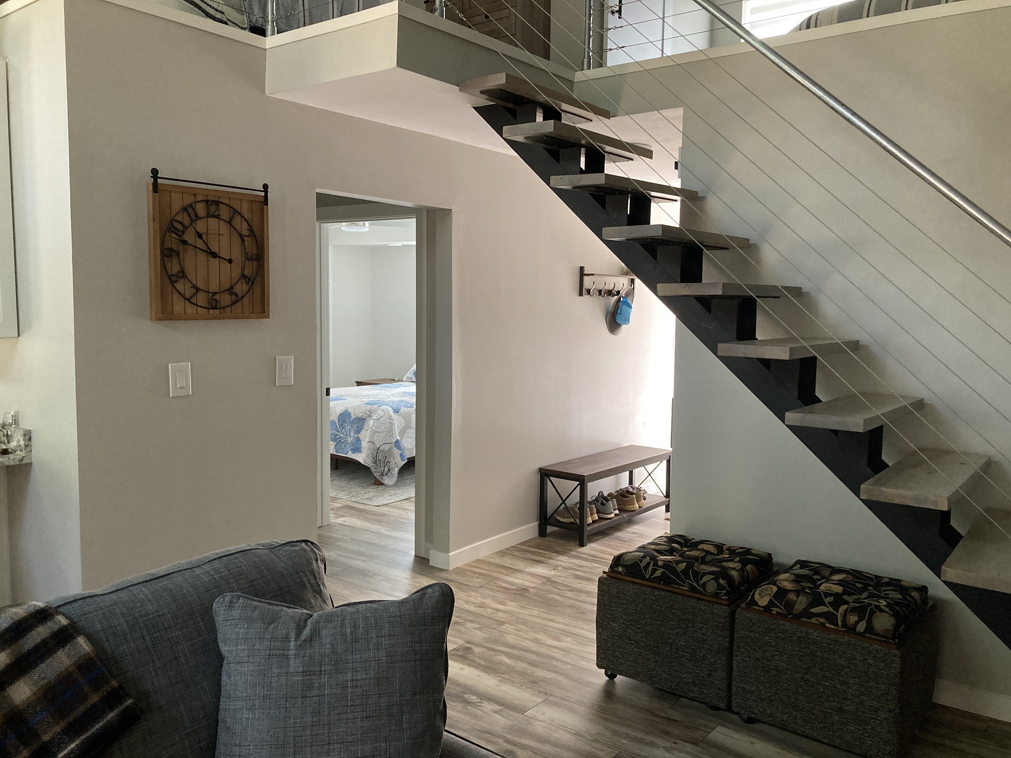 Cabin Interior with Stairs